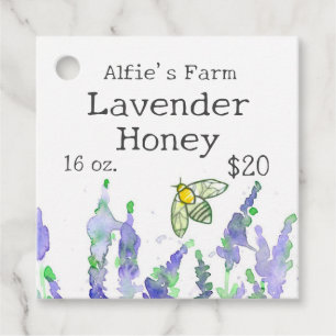 Lavendel Canning Jar Label Beekeeper