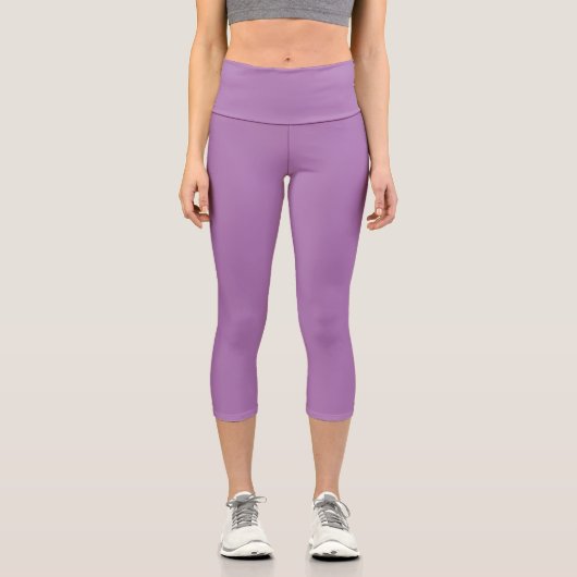 Lavendel Capri Leggings (Vorderseite)