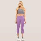 Lavendel Capri Leggings (Vorderseite)