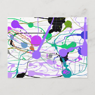 Lavendel Carousell Postkarte