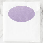 Lavendel-Chaos Ovaler Aufkleber (Tasche)