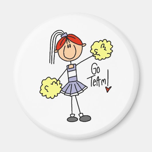 Lavendel Cheerleader Magnet (Vorne)
