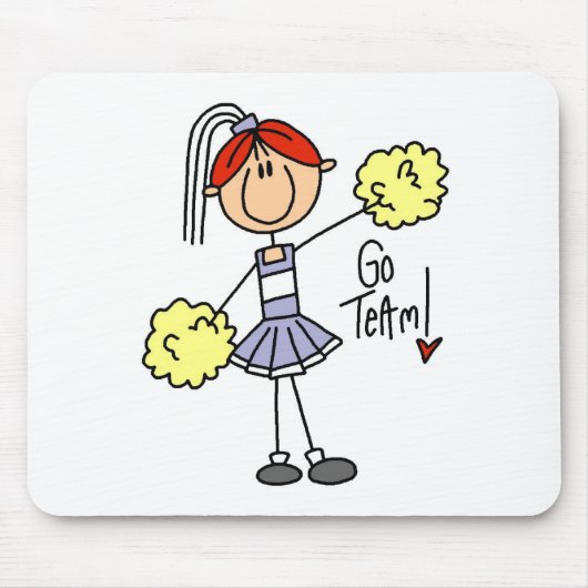 Lavendel Cheerleader Mousepad (Vorne)