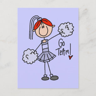 Lavendel Cheerleader T-Shirts und Geschenke Postkarte
