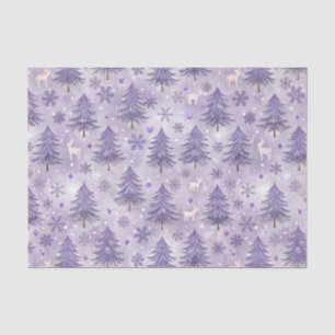 Lavendel Christmas Winter Seidenpapier