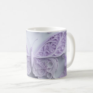 Lavendel Color Butterfly Kaffeetasse