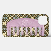Lavendel-Comb auf Schokoladengrund Case-Mate iPhone Hülle (Rückseite (Horizontal))