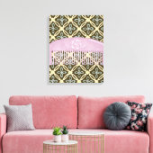 Lavendel-Comb auf Schokoladengrund Leinwanddruck (Insitu (Wohnzimmer))