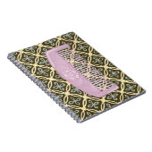 Lavendel-Comb auf Schokoladengrund Notizblock (Rechte Seite)