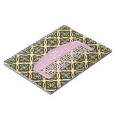 Lavendel-Comb auf Schokoladengrund Notizblock (Linke Seite)