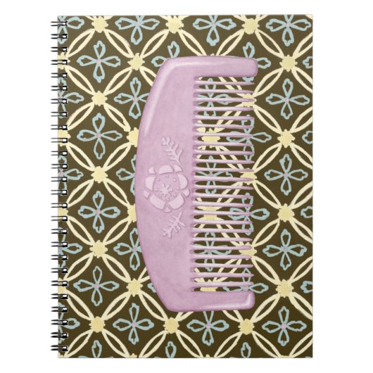 Lavendel-Comb auf Schokoladengrund Notizblock (Vorderseite)