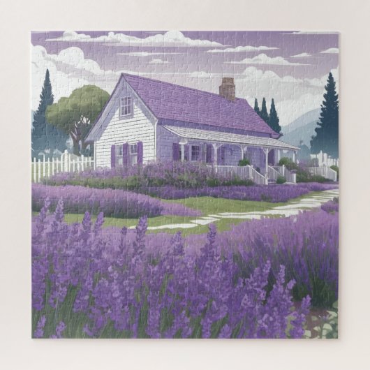Lavendel Cottage Puzzle (Vertikal)