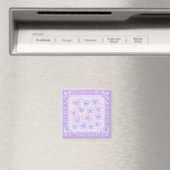 Lavendel Cozy Kreaturen Magnet (In Situ (Geschirrspüler))