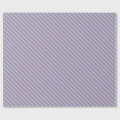 Lavendel Cream Streifen Elegante Pasta Geschenkpapier (Flach)