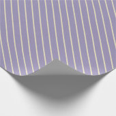 Lavendel Cream Streifen Elegante Pasta Geschenkpapier (Ecke)