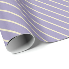 Lavendel Cream Streifen Elegante Pasta Geschenkpapier