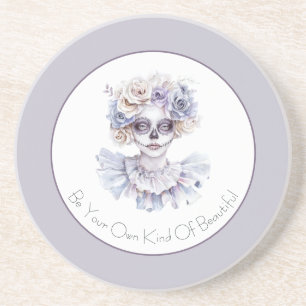 Lavendel-Creme-Blumen-Mädchen Eigene Art von Schön Getränkeuntersetzer