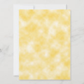 Lavendel & Daffodils auf Yellow Background Wedding Einladung (Rückseite)