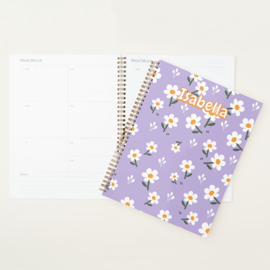 Lavendel-Daisy-Blumenmuster Planer (Anzeige)