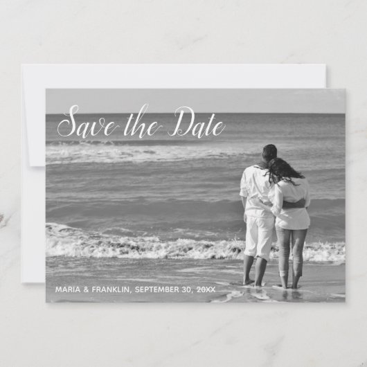 Lavendel Damask Save the Date Card (Vorderseite)