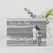 Lavendel Damask Save the Date Card (Stehend Vorderseite)