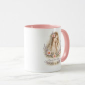 Lavendel-Damen-Engel-Tasse Tasse (VorderseiteRechts)
