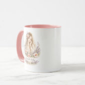 Lavendel-Damen-Engel-Tasse Tasse (Vorderseite Links)