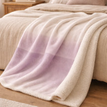 Lavendel-Dämmerung-Fade-Sherpa-Decke