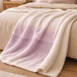 Lavendel-Dämmerung-Fade-Sherpa-Decke Sherpadecke