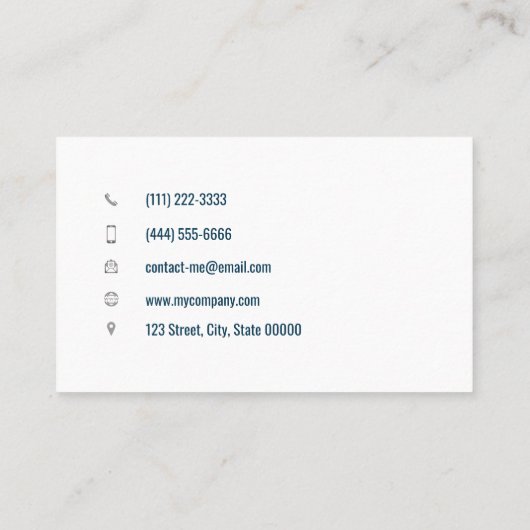 Lavendel des Beraters Visitenkarte (Rückseite)