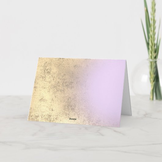 Lavendel Design Dankeschön Karte (Rückseite)