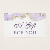 Lavendel-Design Geschenkkarte (Vorderseite)