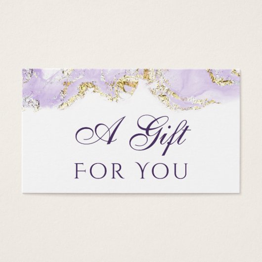 Lavendel-Design Geschenkkarte (Vorderseite)