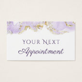 Lavendel-Design Terminkarte (Vorderseite)