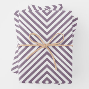 Lavendel Diamond Zickzack Wrapping Paper Sheets Geschenkpapier Set