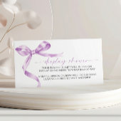 Lavendel Display Babyduschenkarte Begleitkarte