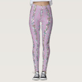 Lavendel Dragonfly & Dots Leggings (Vorderseite)