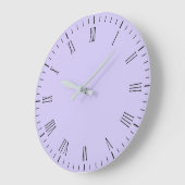 Lavendel-Drehung, große Wall-Uhr Wanduhr (Winkel)