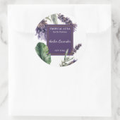 Lavendel-Duftetikett Runder Aufkleber (Tasche)