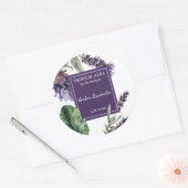 Lavendel-Duftetikett Runder Aufkleber (Umschlag)