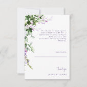Lavendel & Efeu Hochzeitsdusche Danke (Vorderseite)