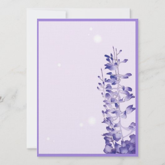 Lavendel Einladung (Rückseite)