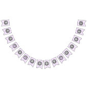 Lavendel-Elefant-Mädchen-Babyparty Wimpelkette (Alle)