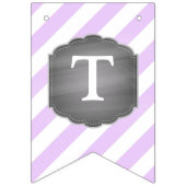 Lavendel-Elefant-Mädchen-Babyparty Wimpelkette (Zweite Fahne)