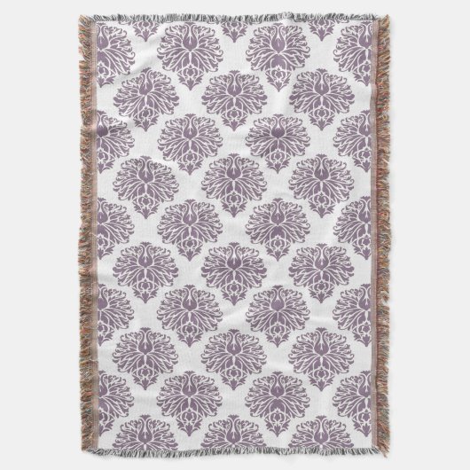 Lavendel Elegant Damast Decke (Vorderseite Vertikal)