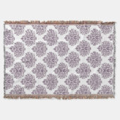 Lavendel Elegant Damast Decke (Vorderseite)