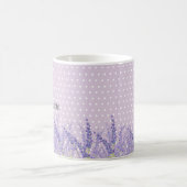 Lavendel, elegant, modern, trendig, floral , lila kaffeetasse (Mittel)