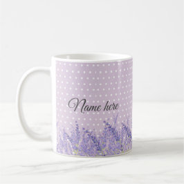 Lavendel, elegant, modern, trendig, floral , lila kaffeetasse