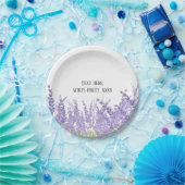 Lavendel, elegant, modern, trendig, floral , lila pappteller (Party)