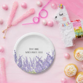 Lavendel, elegant, modern, trendig, floral , lila pappteller (Party)